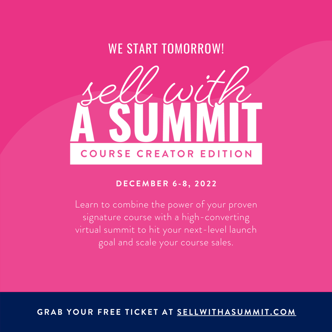 Sell with a Summit: Course Creator Edition